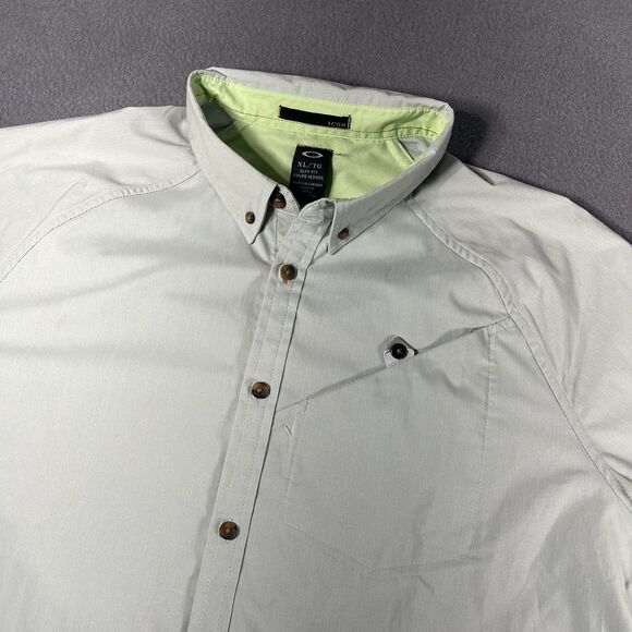 Oakley Iconic Button Up Tech Over Shirt Mint Green Size Large - Picture 2 of 10